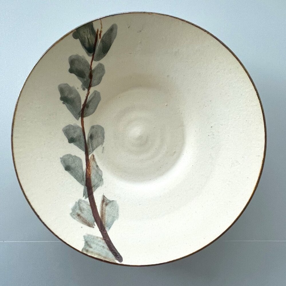 Studio Art Pottery Shallow Bowl